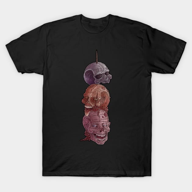 Zombie shish kebab T-Shirt by Dracuria